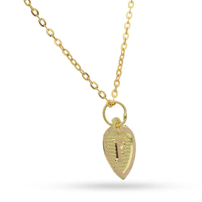 Gold Necklace (Chain with Alphabet Pendant) 18KT - FKJNKL1452 - Image 49