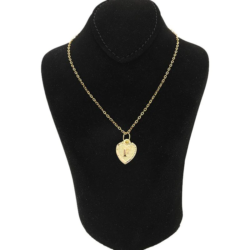 Gold Necklace (Chain with Alphabet Pendant) 18KT - FKJNKL1452 - Image 50