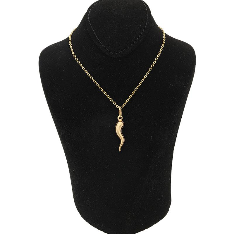 Gold Necklace (Chain with Pendant) 18KT - FKJNKL1498 - Image 2