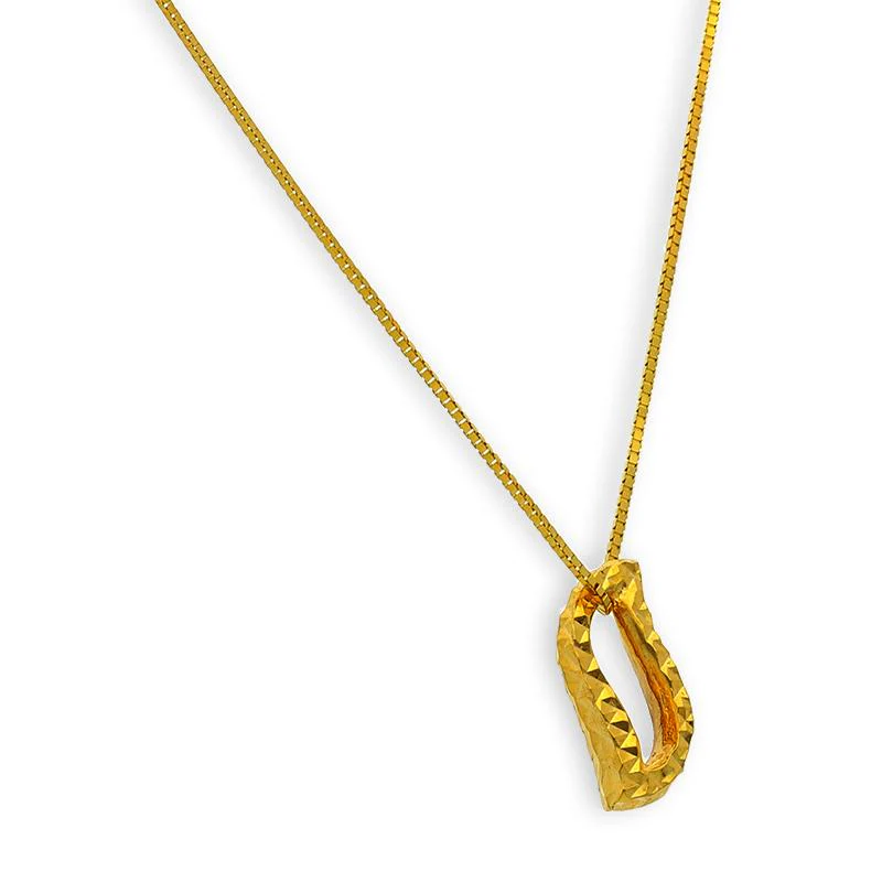 Gold Necklace (Chain with Pendant) 18KT - FKJNKL18K2539 - Image 2