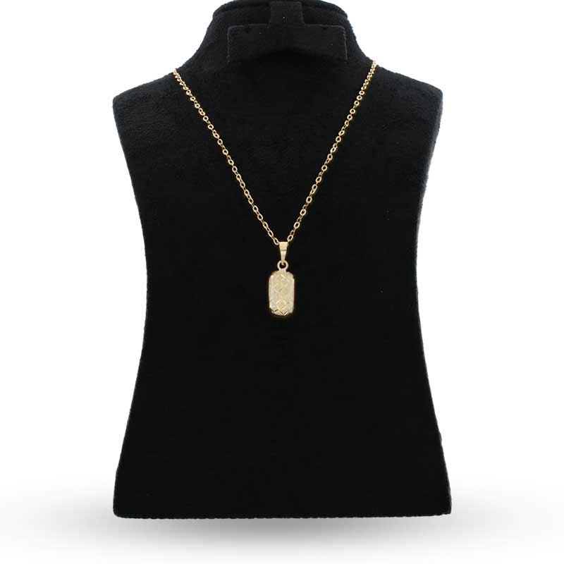 Gold Necklace (Chain with Pendant) 18KT - FKJNKL18KU1044 - Image 3