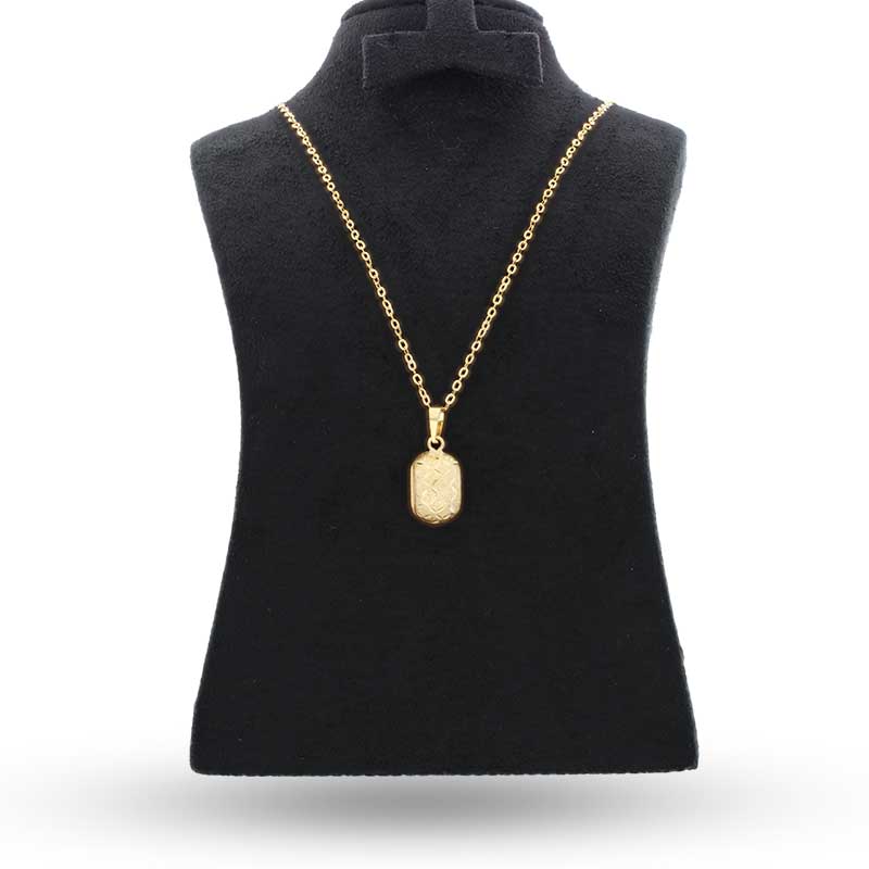 Gold Necklace (Chain with Pendant) 18KT - FKJNKL18KU1053 - Image 3