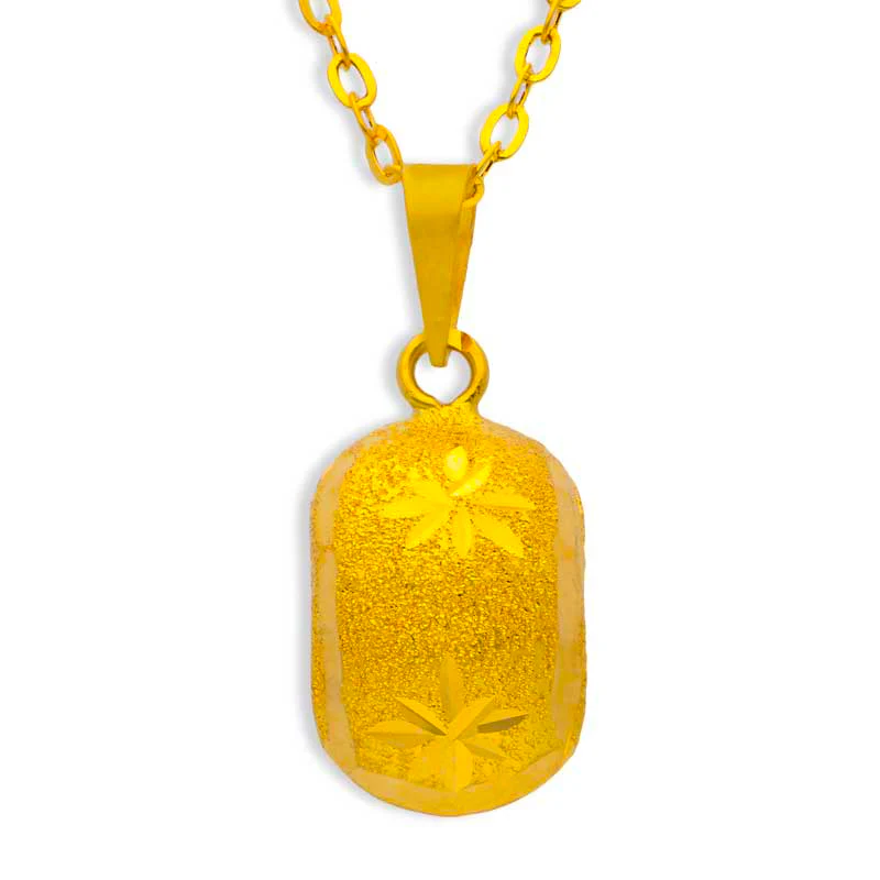 Gold Necklace (Chain with Pendant) 18KT - FKJNKL18KU1054