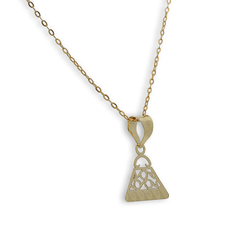 Gold Necklace (Chain with Purse Pendant) 18KT - FKJNKL18K2327 - Image 2