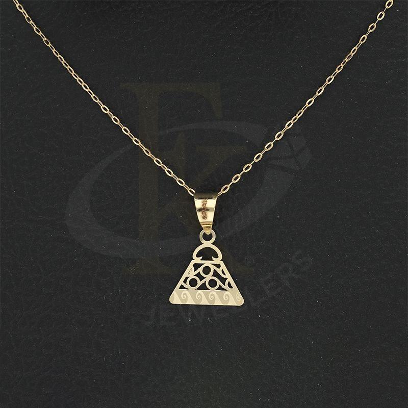 Gold Necklace (Chain with Purse Pendant) 18KT - FKJNKL18K2327 - Image 3