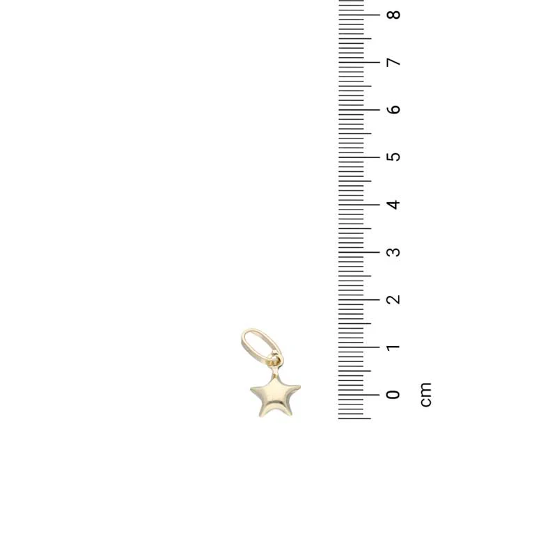Gold Necklace (Chain with Star Pendant) 18KT - FKJNKL18KU1121 - Image 4