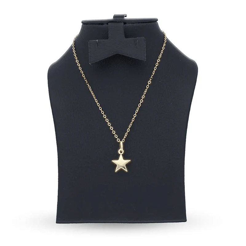Gold Necklace (Chain with Star Pendant) 18KT - FKJNKL18KU1133 - Image 3