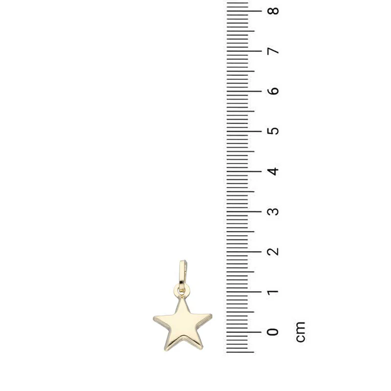 Gold Necklace (Chain with Star Pendant) 18KT - FKJNKL18KU1133 - Image 4