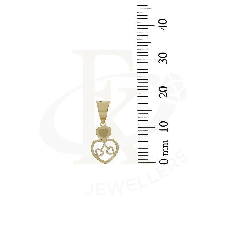 Gold Necklace (Chain with Twin Hearts Pendant) 18KT - FKJNKL18K2332 - Image 6