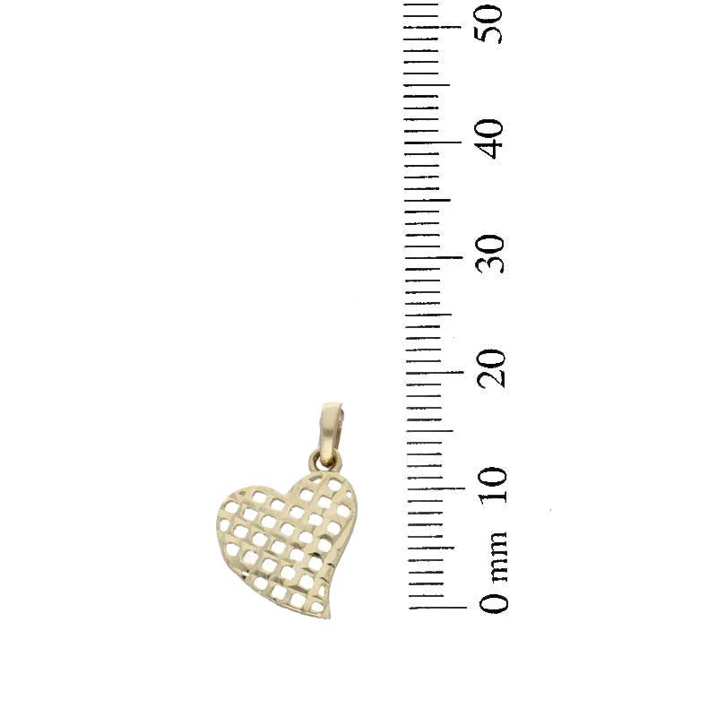 Gold Necklace (Chain with Twisted Heart Pendant) 18KT - FKJNKL18KU1055 - Image 4