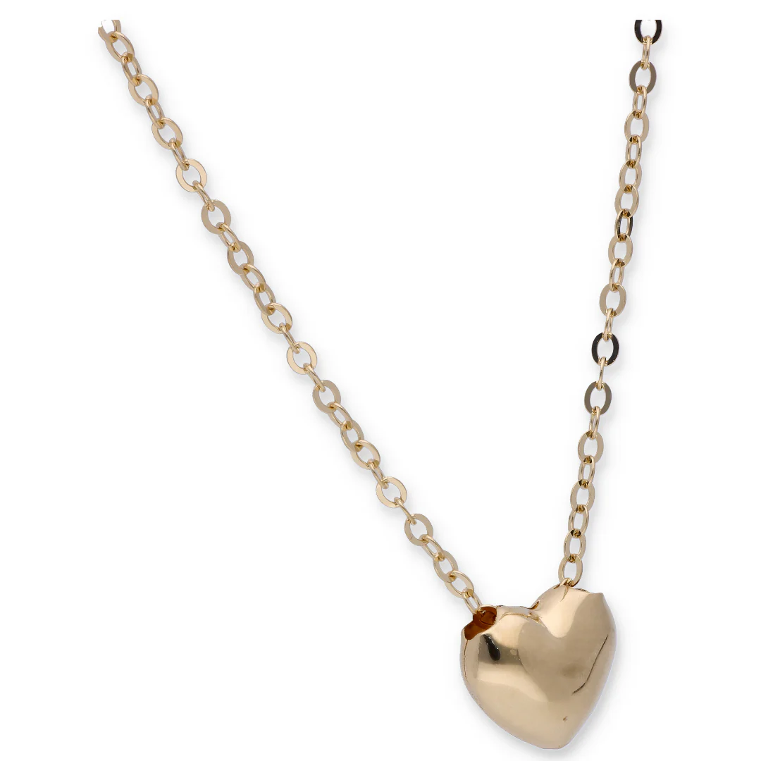 Gold Necklace (Heart Pendant) 18KT - FKJNKL18KU6328 - Image 2