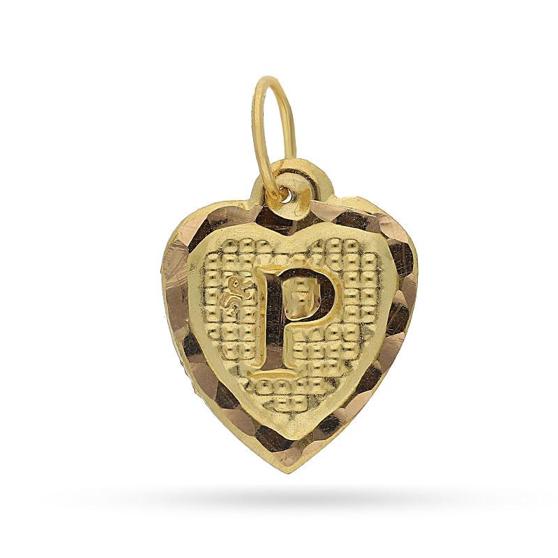Gold Alphabet Pendant 18KT - FKJPND1452 - Image 15