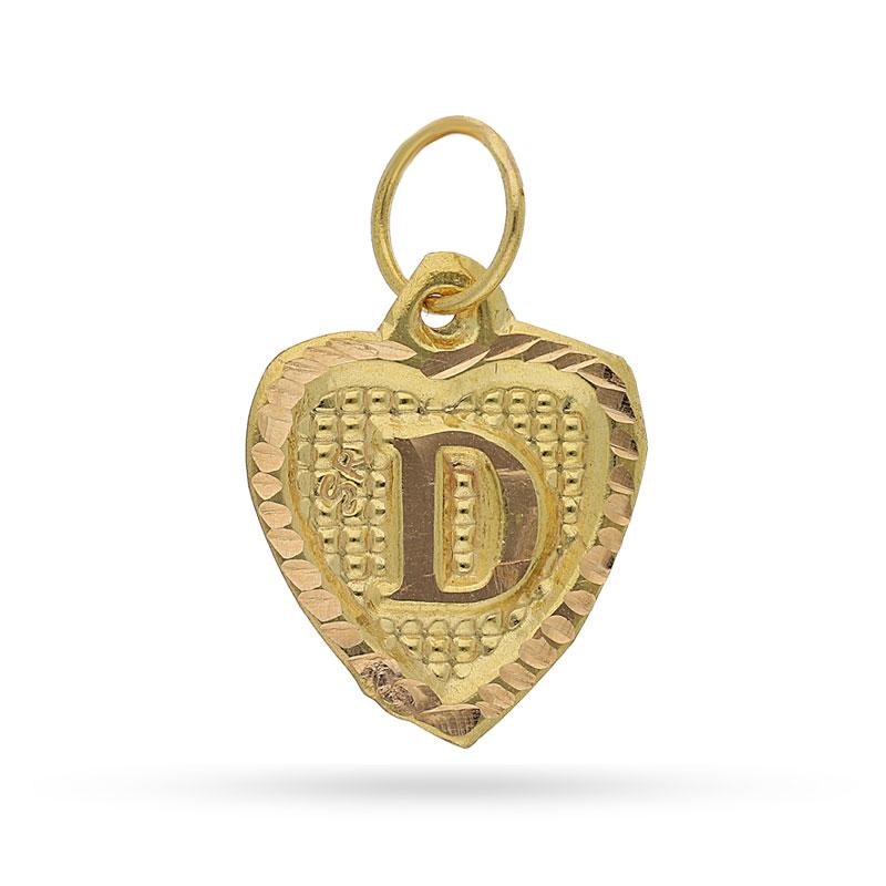 Gold Alphabet Pendant 18KT - FKJPND1452 - Image 5