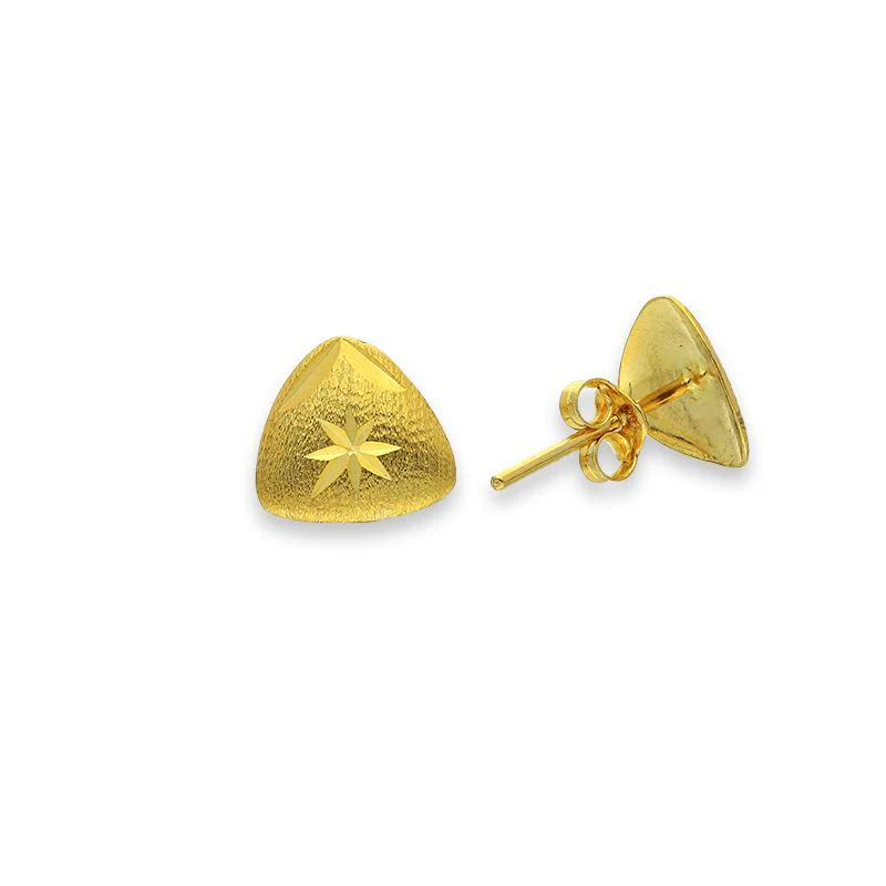 Gold Pendant Set (Necklace and Earrings) 18KT - FKJNKLST18K2235 - Image 4