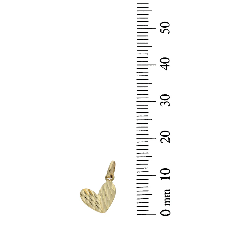 Gold Heart Pendant Set (Necklace and Earrings) 18KT - FKJNKLST18K2244 - Image 5