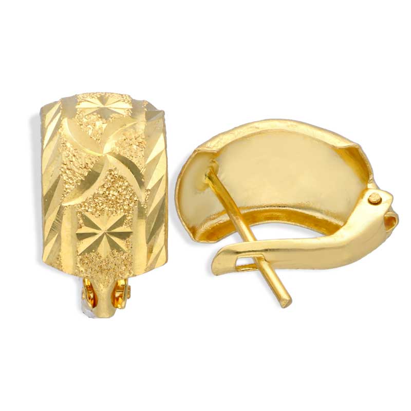 Gold Pendant Set (Necklace and Earrings) 18KT - FKJNKLST18KU2013 - Image 4