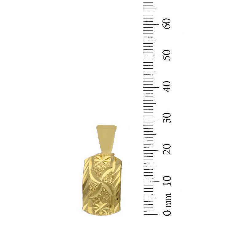 Gold Pendant Set (Necklace and Earrings) 18KT - FKJNKLST18KU2013 - Image 5
