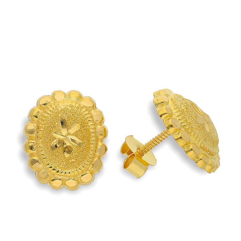 Gold Pendant Set (Necklace, Earrings and Ring) 18KT - FKJNKLST18K2127 - Image 4