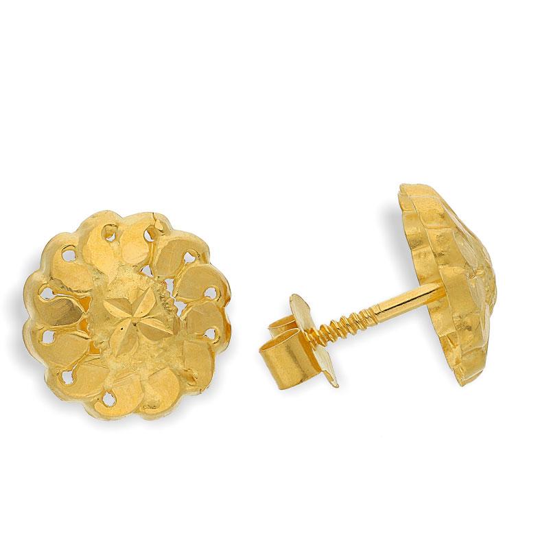 Gold Pendant Set (Necklace, Earrings and Ring) 18KT - FKJNKLST18K2128 - Image 4