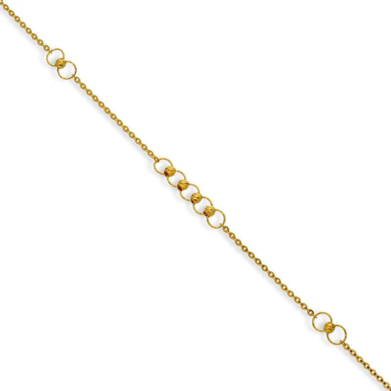 Gold Rings Bracelet 21KT - FKJBRL21K2534 - Image 2