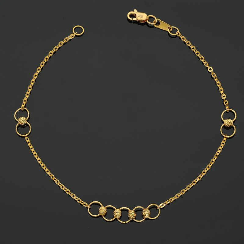 Gold Rings Bracelet 21KT - FKJBRL21K2534 - Image 3