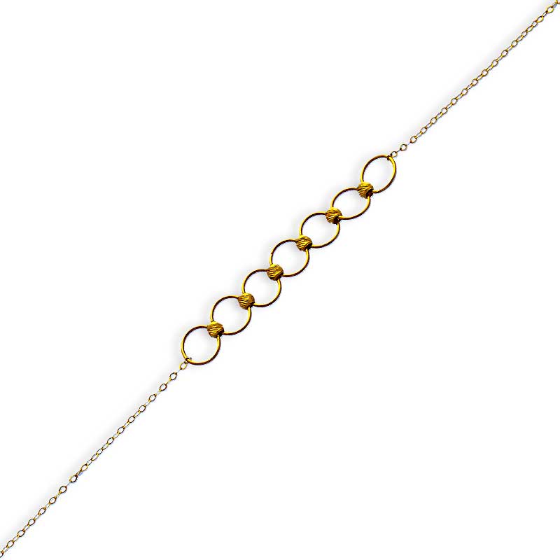 Gold Rings Bracelet 21KT - FKJBRL21KU6028 - Image 2