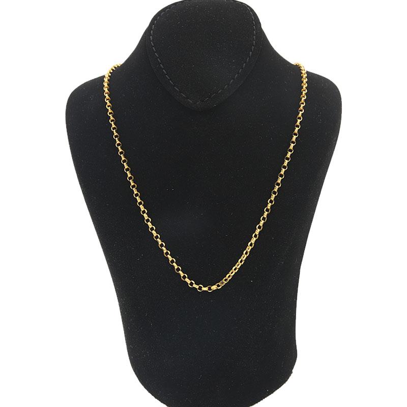 Gold Rolo Chain 21KT - FKJCN21K2174 - Image 3
