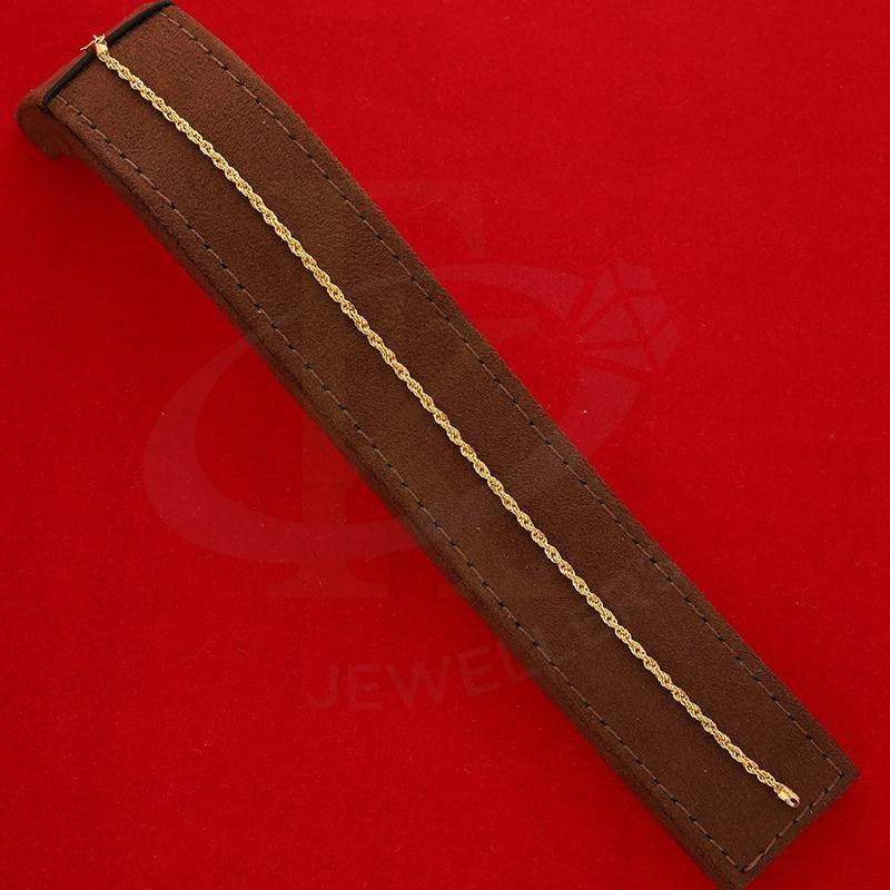 Gold Rope Bracelet 18KT - FKJBRL18K2531 - Image 4