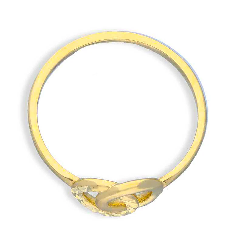 Gold Round Shaped Ring 18KT - FKJRN18KU2107 - Image 5