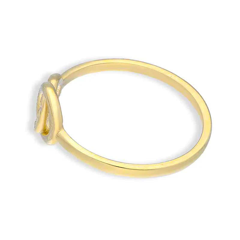 Gold Round Shaped Ring 18KT - FKJRN18KU2107 - Image 6