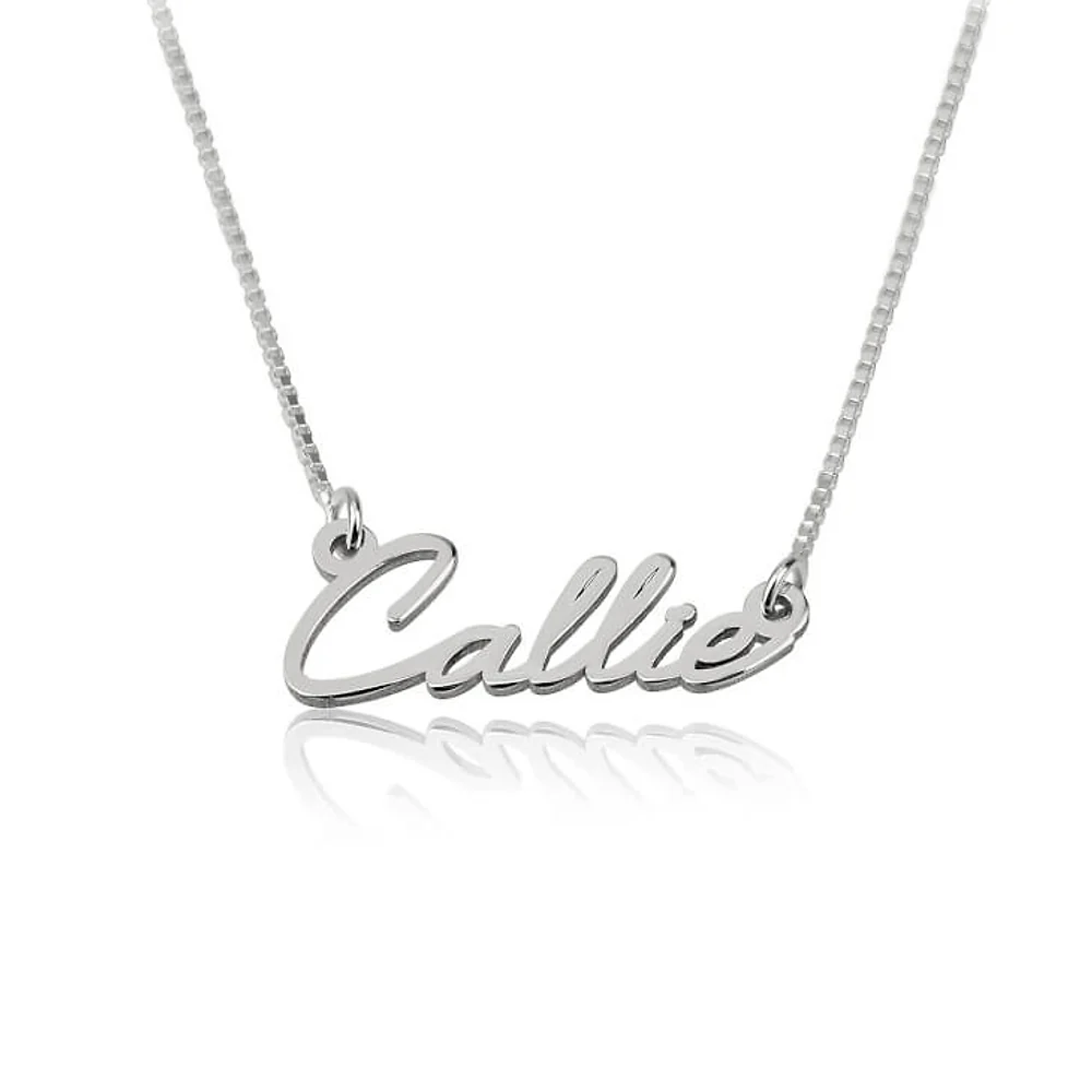 Gold & Silver Personalized Dainty Name Necklace - FKJNKLU6190 - Image 2