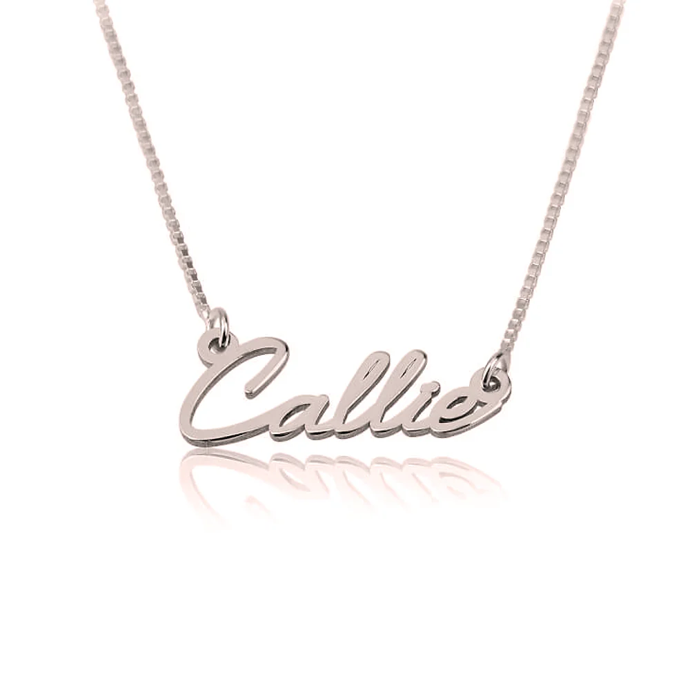 Gold & Silver Personalized Dainty Name Necklace - FKJNKLU6190 - Image 3