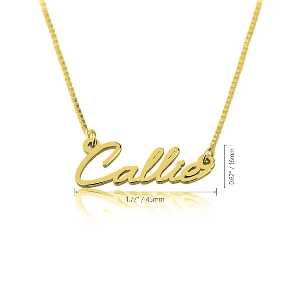 Gold & Silver Personalized Dainty Name Necklace - FKJNKLU6190 - Image 5
