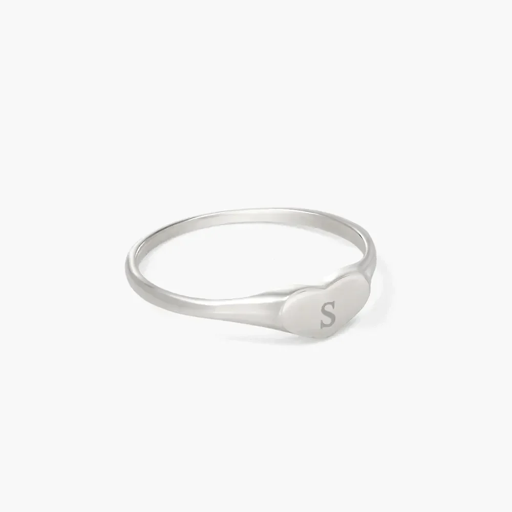 Gold & Silver Personalized Engraved Thin Name Ring - FKJRNU6225 - Image 6