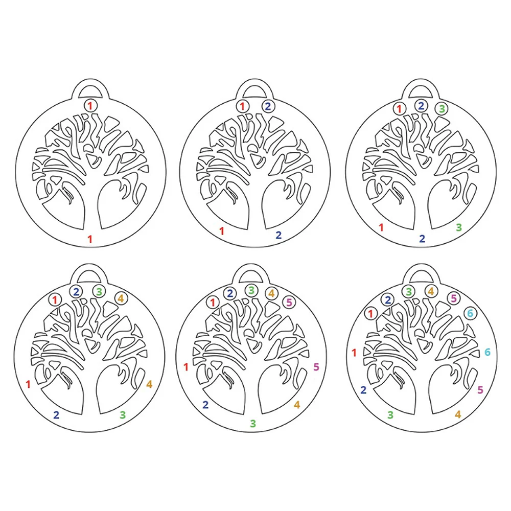 Gold & Silver Personalized Family Tree Necklace With Birthstone - FKJNKLU6208 - Image 7