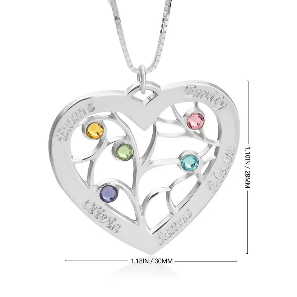 Gold & Silver Personalized Heart Necklace - FKJNKLU6194 - Image 8