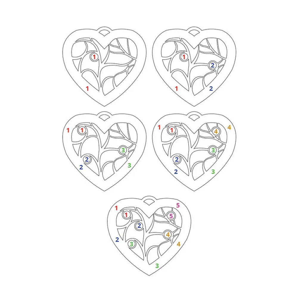 Gold & Silver Personalized Heart Necklace - FKJNKLU6194 - Image 9