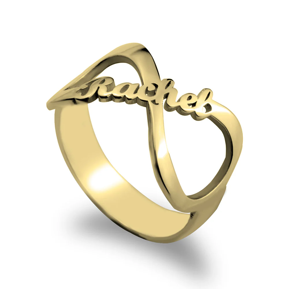 Gold & Silver Personalized Infinity Name Ring - FKJRNU6237 - Image 6