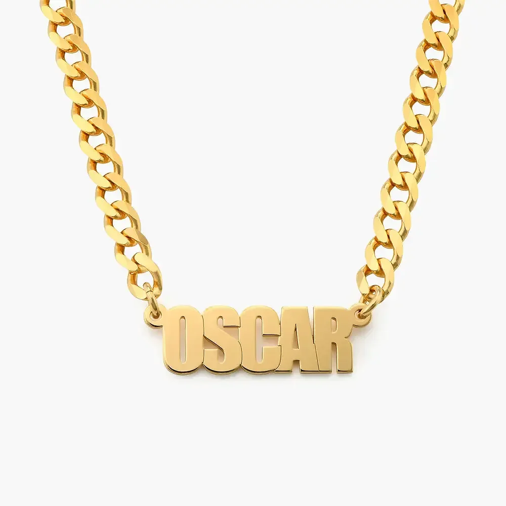 Gold & Silver Personalized Name Necklace - FKJNKLU6150 - Image 3