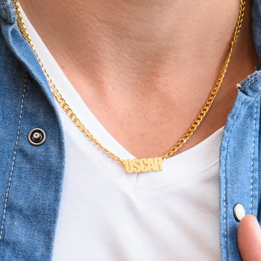 Gold & Silver Personalized Name Necklace - FKJNKLU6150 - Image 4