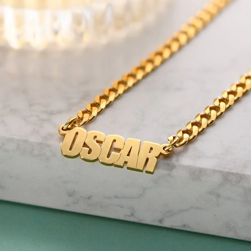 Gold & Silver Personalized Name Necklace - FKJNKLU6150 - Image 5