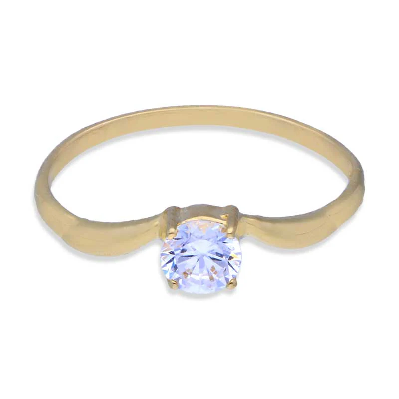 Gold Solitaire Ring 18KT - FKJRN18KU2003 - Image 2