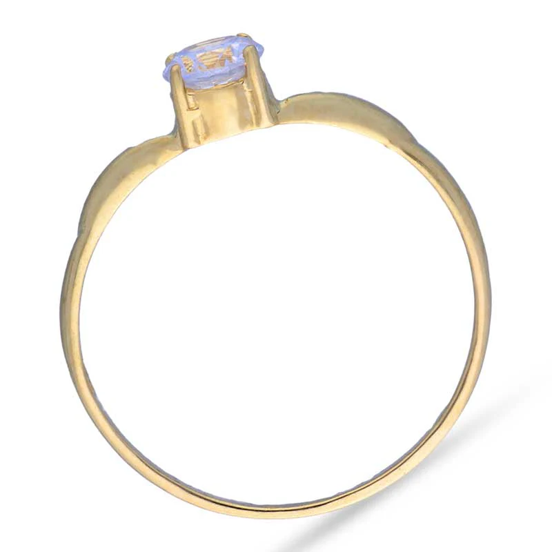 Gold Solitaire Ring 18KT - FKJRN18KU2003 - Image 4