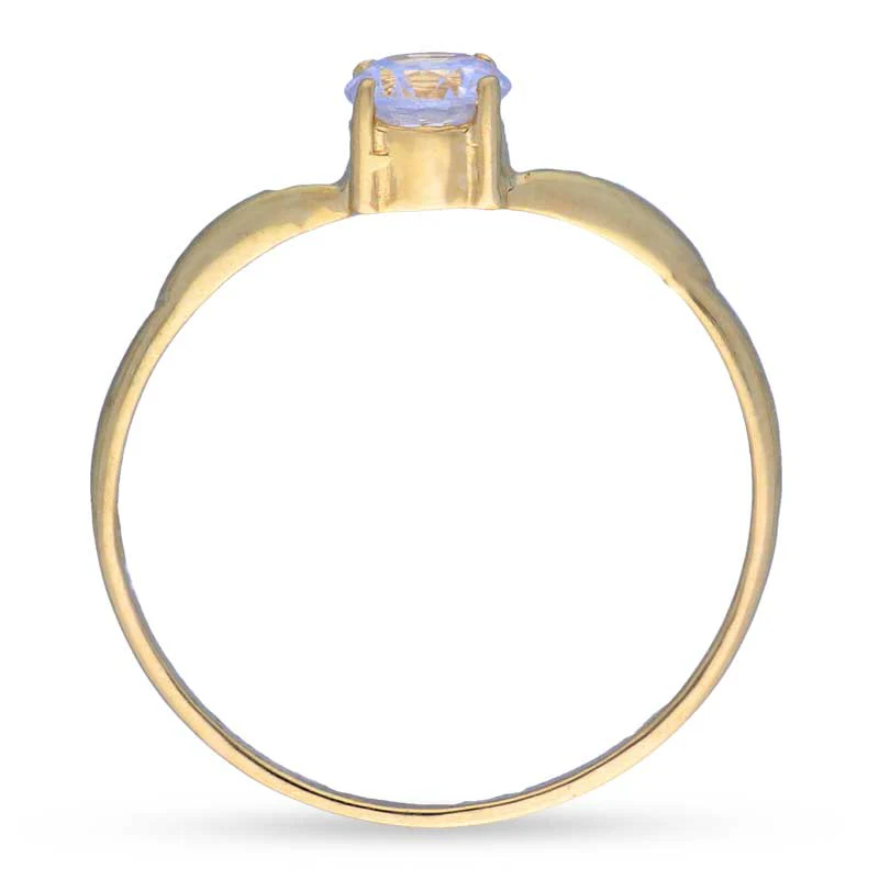 Gold Solitaire Ring 18KT - FKJRN18KU2003 - Image 5