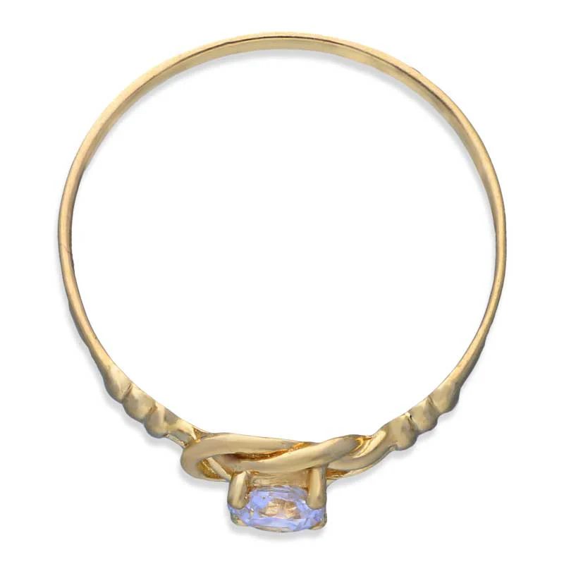 Gold Solitaire Ring 18KT - FKJRN18KU2004 - Image 3