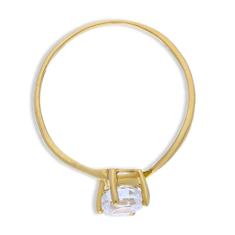 Gold Solitaire Ring 18KT - FKJRN18KU2086 - Image 5