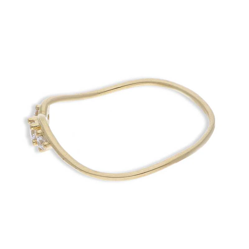 Gold Solitaire Ring 18KT - FKJRN18KU2089 - Image 6