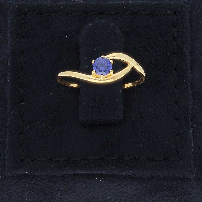 Gold Solitaire Ring 18KT - FKJRN18KU2091 - Image 8