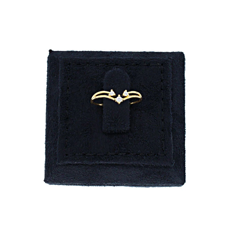 Gold Solitaire Ring 18KT - FKJRN18KU2092 - Image 8