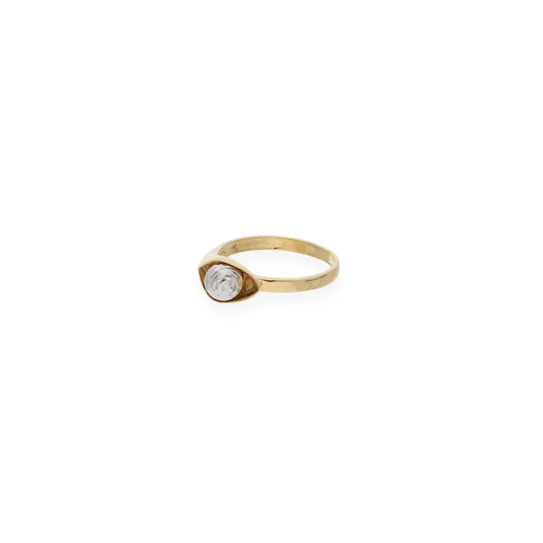 Gold Solitaire Ring 18KT - FKJRN18KU6137 - Image 4